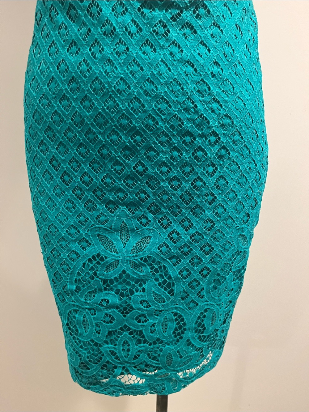 LOFT Teal Lace A-Line Skirt, Sz 00 ORIG $98+! DESIGNER Deal! AS IS!